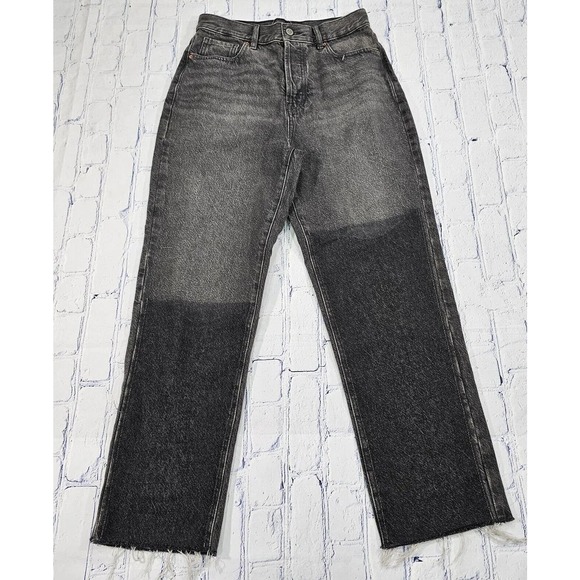 Pacsun Pants Gray Jeans High Rise Straight Frayed Hem Grunge Punk WOMENS SIZE 25 - Picture 1 of 12